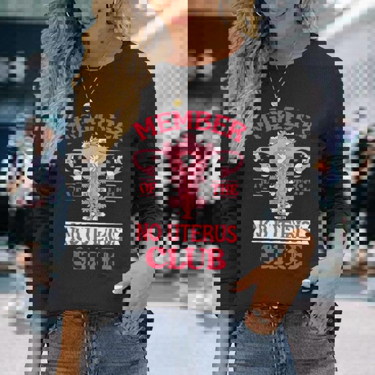 子宮摘出術の生存者 長袖Tシャツ 彼女への贈り物