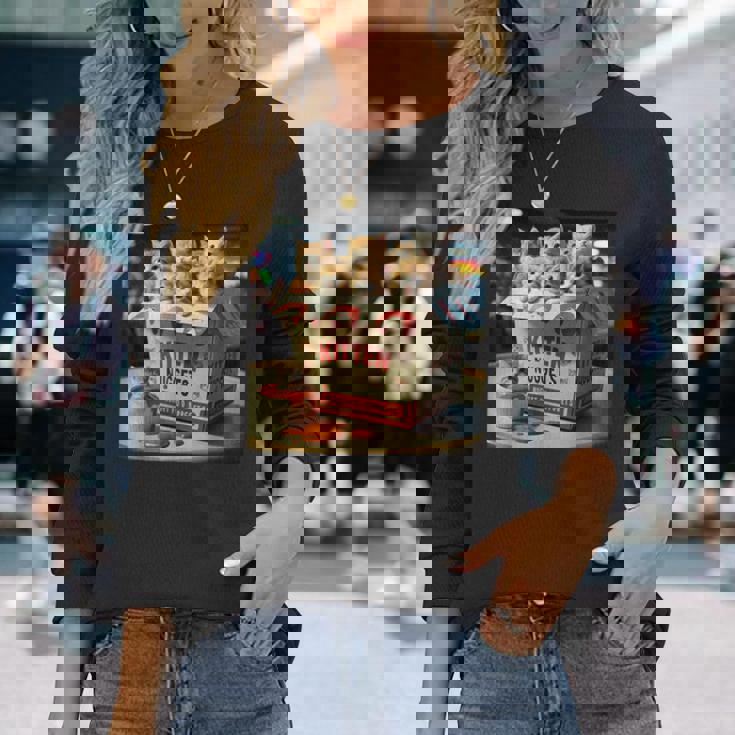 子猫 ナゲッツ 面白い 猫好き しゃれ 長袖Tシャツ 彼女への贈り物