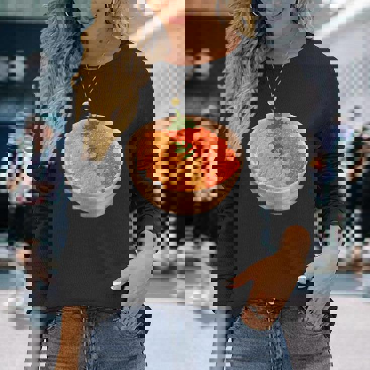 寿司ユニ いくらどんぶり 丼 和食 長袖Tシャツ 彼女への贈り物