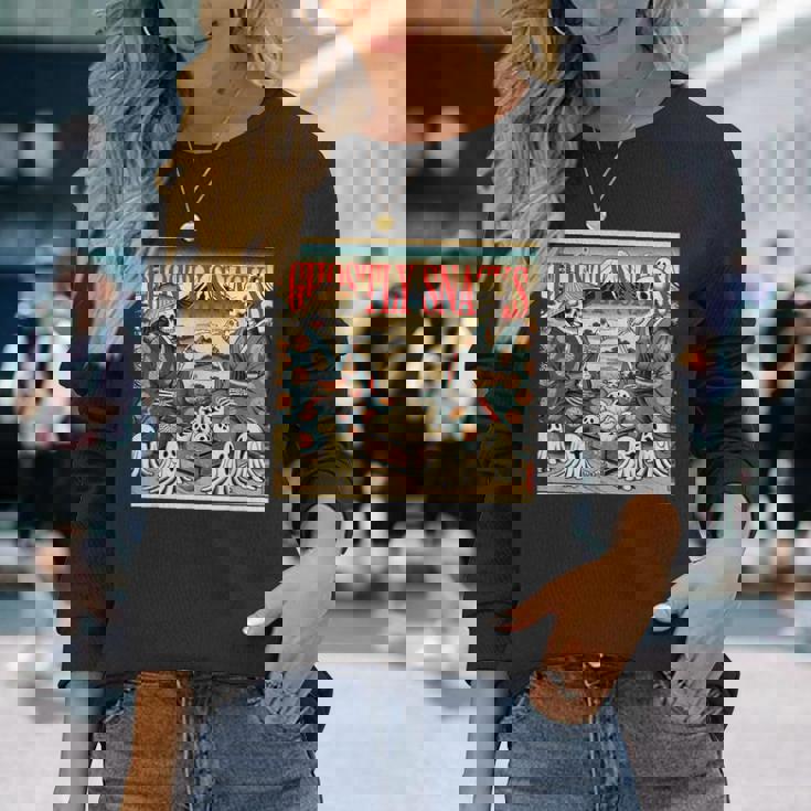 幽霊おやつ 長袖Tシャツ 彼女への贈り物