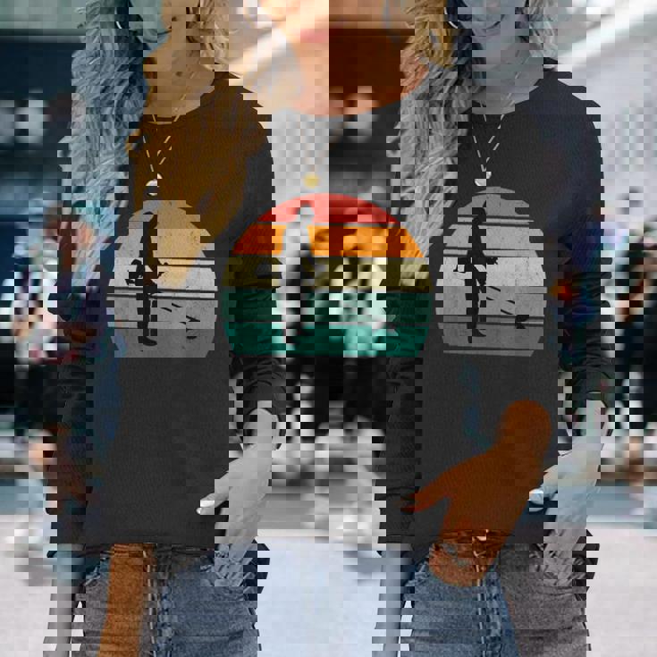 庭師 草刈 芝生 花 木 低木 庭 プロット 長袖Tシャツ 彼女への贈り物