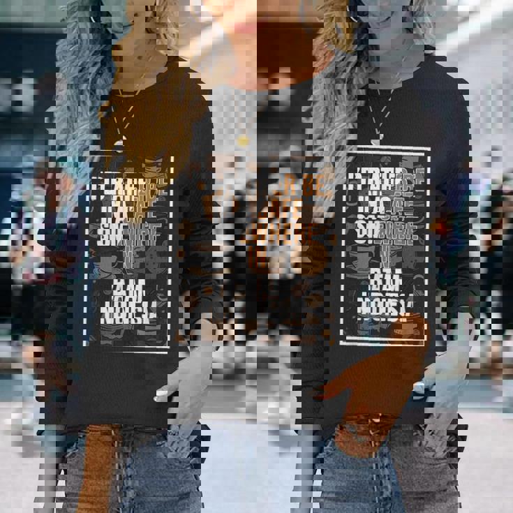 旅行とコーヒー愛好家 バタムインドネシア 長袖Tシャツ 彼女への贈り物