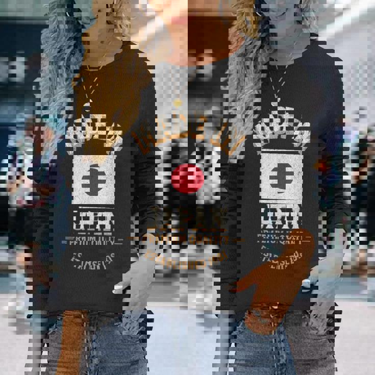 日本製 1981年 プレミアム品質 日本の国旗 長袖Tシャツ 彼女への贈り物