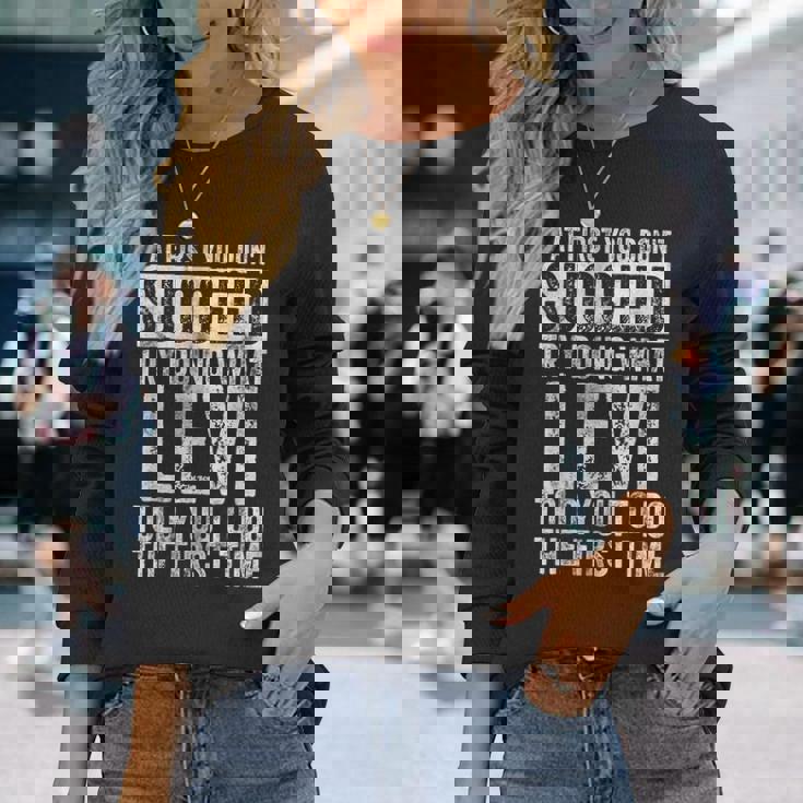 最初は成功しなかったら、リーバイスと同じことをやってみてください 長袖Tシャツ 彼女への贈り物