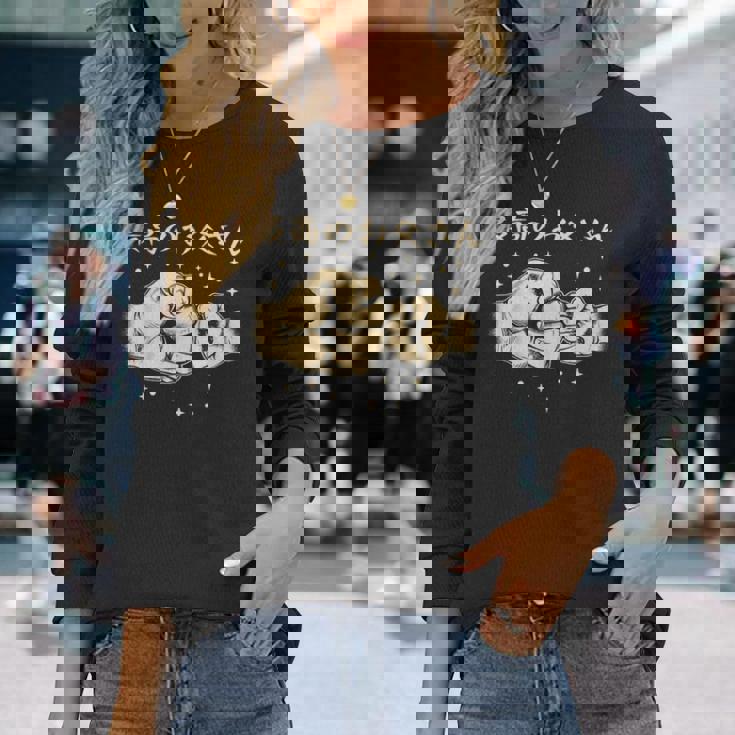 メンズ 最高のお父さん 長袖Tシャツ 彼女への贈り物