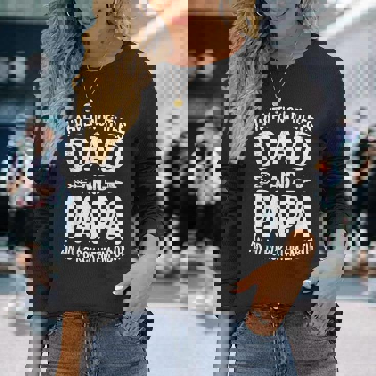 最高の父 面白いtシャツ 文字入り 夫婦 おもしろ 筆文字 面白い 服 オリジナル 父の日 文字 長袖Tシャツ 彼女への贈り物