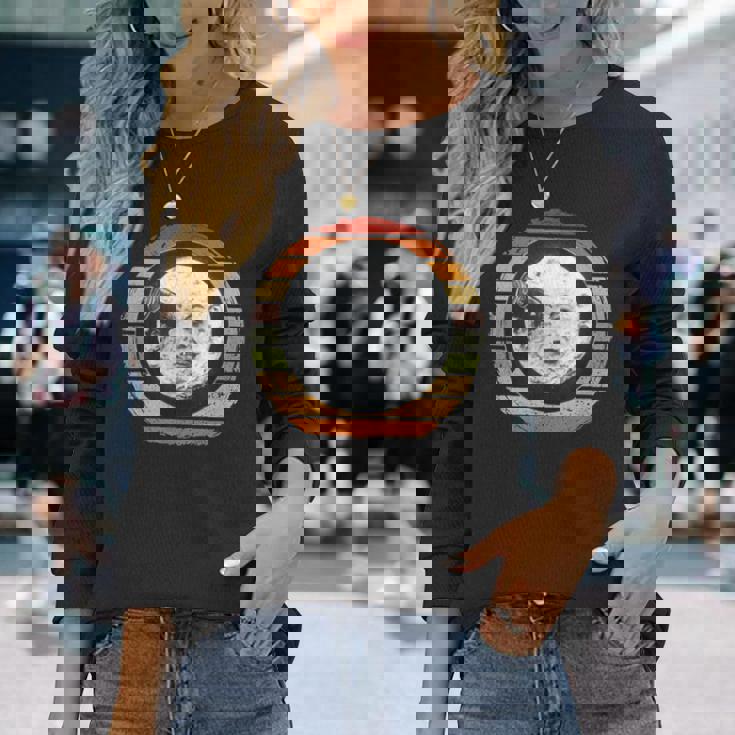 月世界旅行、古典映画、ル・ヴォヤージュ・ダン・ラルーン、月 長袖Tシャツ 彼女への贈り物