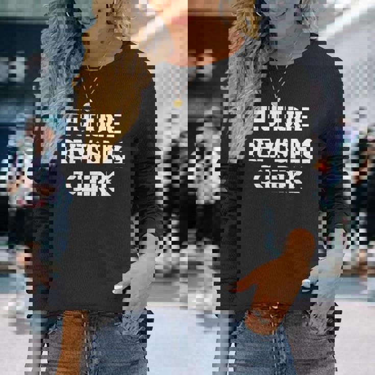 未来改訂店員 長袖Tシャツ 彼女への贈り物