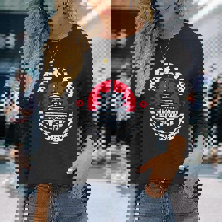 東京 日本 日本 浅草寺 お土産 アジア ビジター 長袖Tシャツ 彼女への贈り物