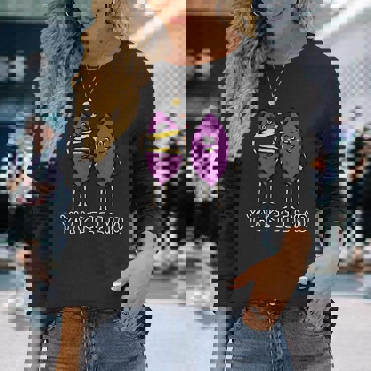 焼き芋さん 長袖Tシャツ 彼女への贈り物