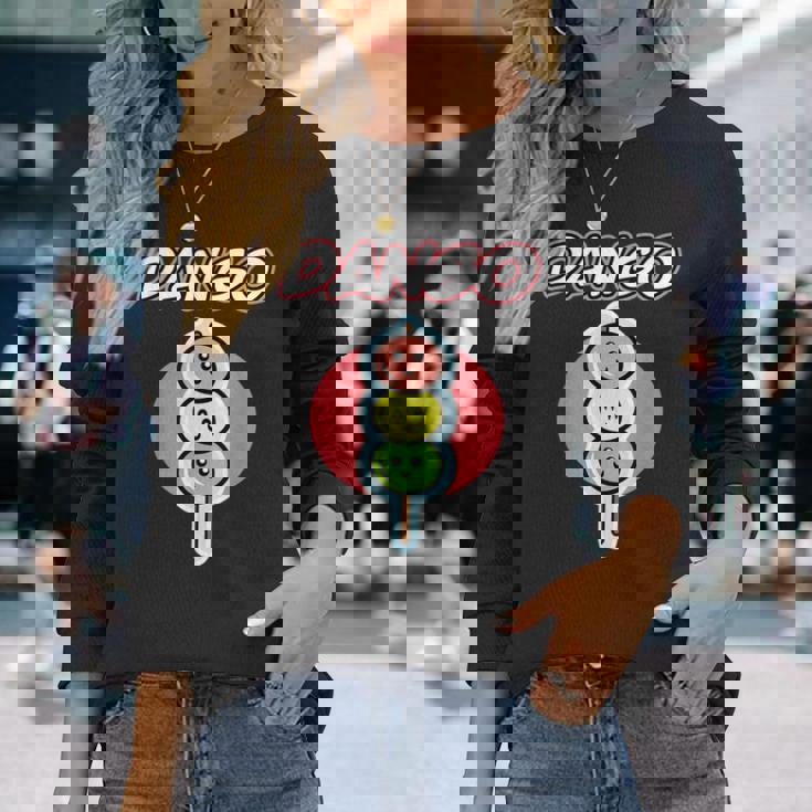 男女兼用のダンゴデザイン ダンゴ 長袖Tシャツ 彼女への贈り物