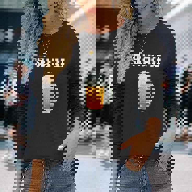 痛風 ビール 自虐 デブ ウケる ギフト ロゴ 面白 ジョーク おもしろ ネタ オリジナル 長袖Tシャツ 彼女への贈り物