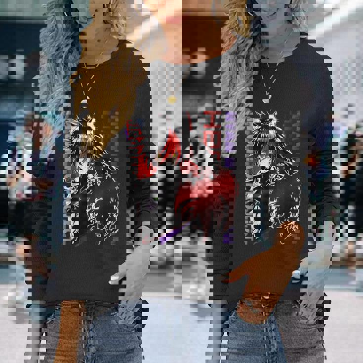 白猫プロジェクト ネコミミスト（闇の王子） Cooltyle 長袖Tシャツ 彼女への贈り物