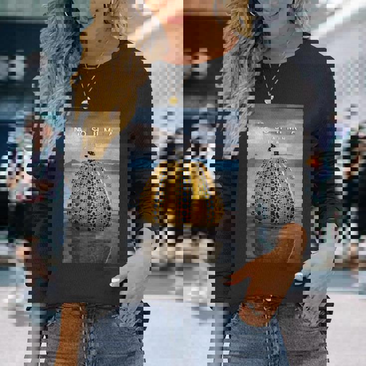 直島 直島 日本 長袖Tシャツ 彼女への贈り物