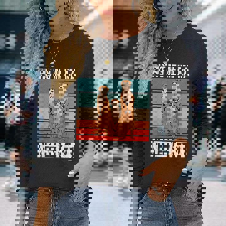 私はミーアキャット ハロウィン ミーアキャット ミーアキャット 長袖Tシャツ 彼女への贈り物