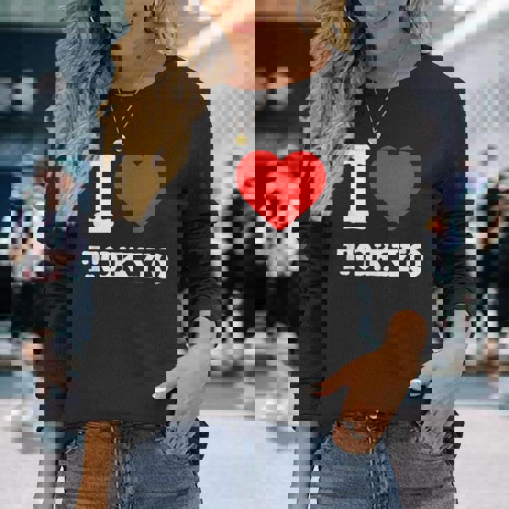 私は東京が大好きです I Love Tokyo 長袖Tシャツ 彼女への贈り物