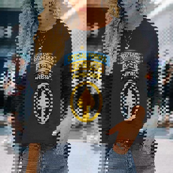 米国特殊部隊 -Fレンジャータブ -Ocomパッチ 長袖Tシャツ 彼女への贈り物