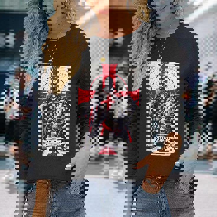 聖ジョージの日 4月23日 愛国的な衣装のアイデア イギリス 長袖Tシャツ 彼女への贈り物