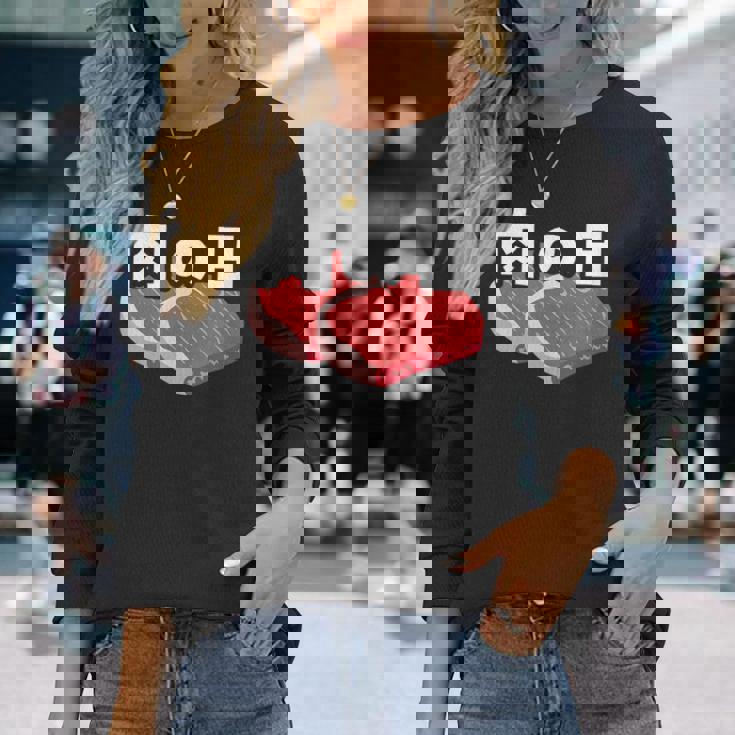 肉の日 29日 肉好き おもしろ 文字 長袖Tシャツ 彼女への贈り物