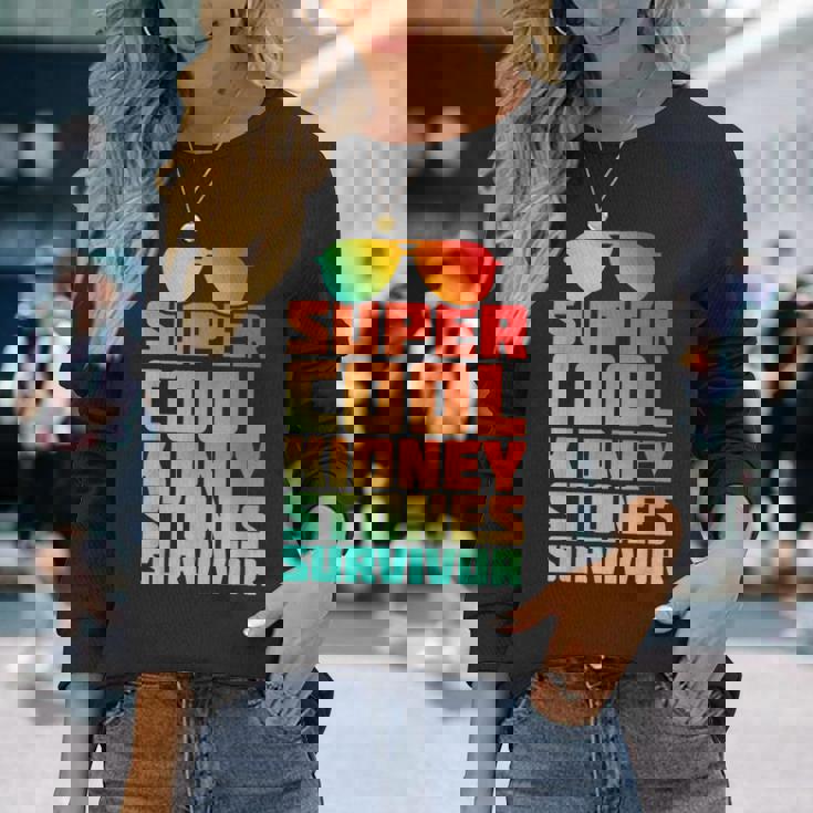 腎臓結石 尿路結石症 サバイバー 回復 よく ユーモア 長袖Tシャツ 彼女への贈り物