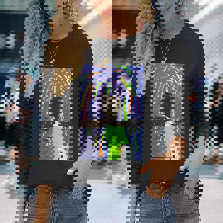 花火 竹久夢二 大正４年 １９１５年 作 長袖Tシャツ 彼女への贈り物