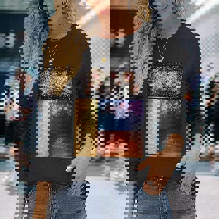 花火 面白いtシャツ 夏 花火大会 メンズ おもしろ グッズ 面白い 服 オリジナル ネタ お盆 長袖Tシャツ 彼女への贈り物