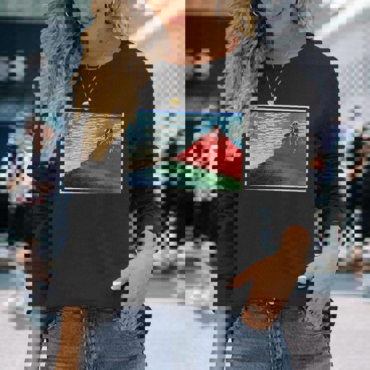 葛飾北斎 浮世絵 富嶽三六景 富士山 名作 アート 絵画 メンズ レディース 面白い 服 美術 長袖Tシャツ 彼女への贈り物