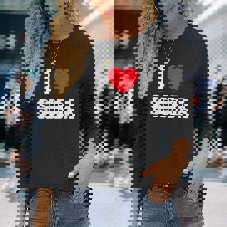 蕎麦大好き 長袖Tシャツ 彼女への贈り物