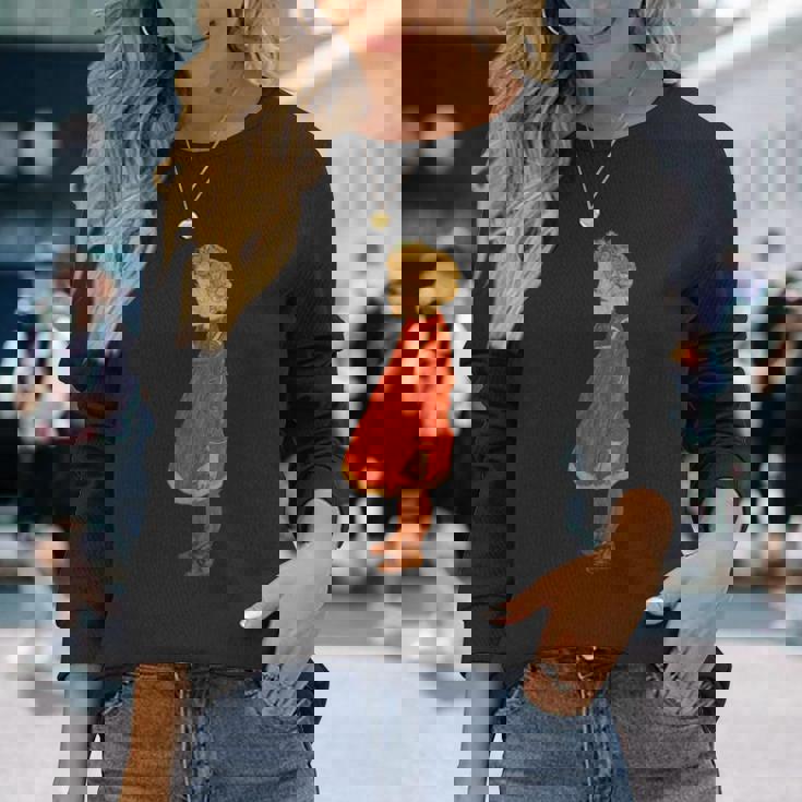 赤のブロンドの髪を持つ少女 エゴン・シーレ作 1916 長袖Tシャツ 彼女への贈り物