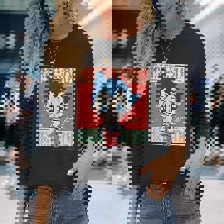 鉄腕アトム レトロ アトム Ctezuka Productions 長袖Tシャツ 彼女への贈り物