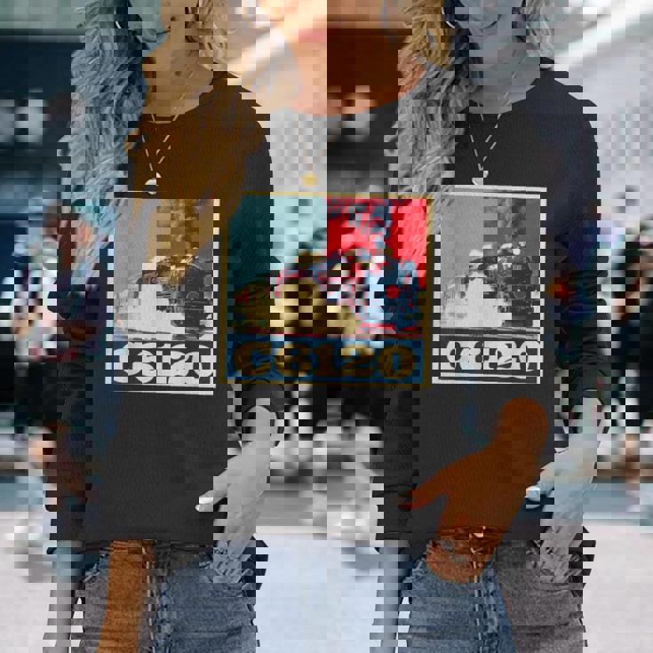 面白tシャツ 鉄道 蒸気機関車l おもしろ レトロ 鉄オタ メンズ グッズ ネタ おしゃれ 電車 長袖Tシャツ 彼女への贈り物