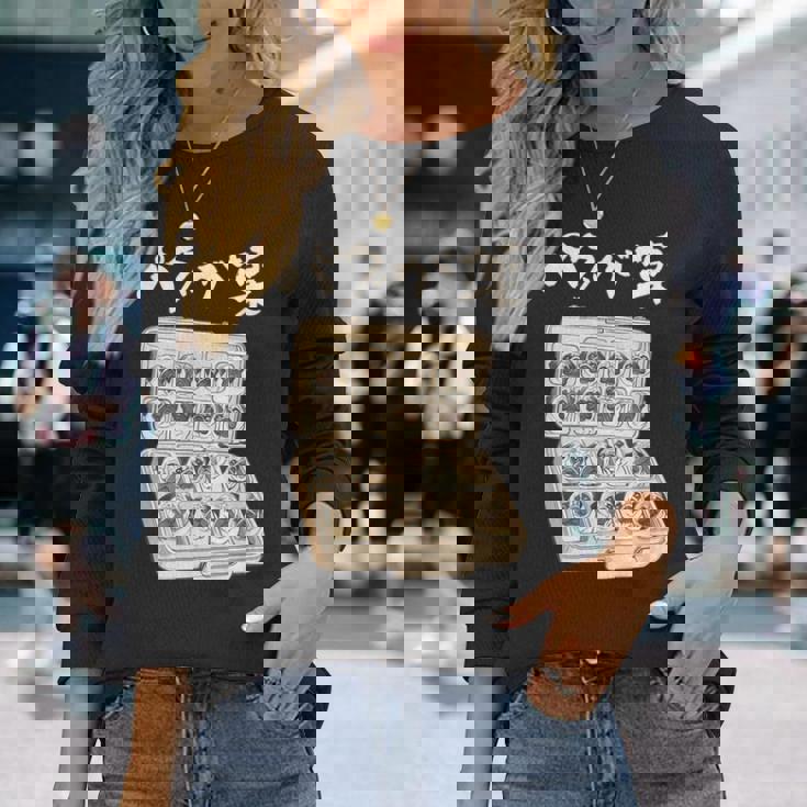 面白いtシャツ パグ 犬 お薬 イヌ わんこ メンズ 犬好き グッズ かわいい おもしろ 面白い 服 ネタ 長袖Tシャツ 彼女への贈り物