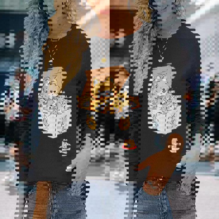 面白いtシャツ 柴犬 ナゲット イヌ わんこ メンズ 犬好き グッズ かわいい おもしろ 面白い 服 ネタ 長袖Tシャツ 彼女への贈り物