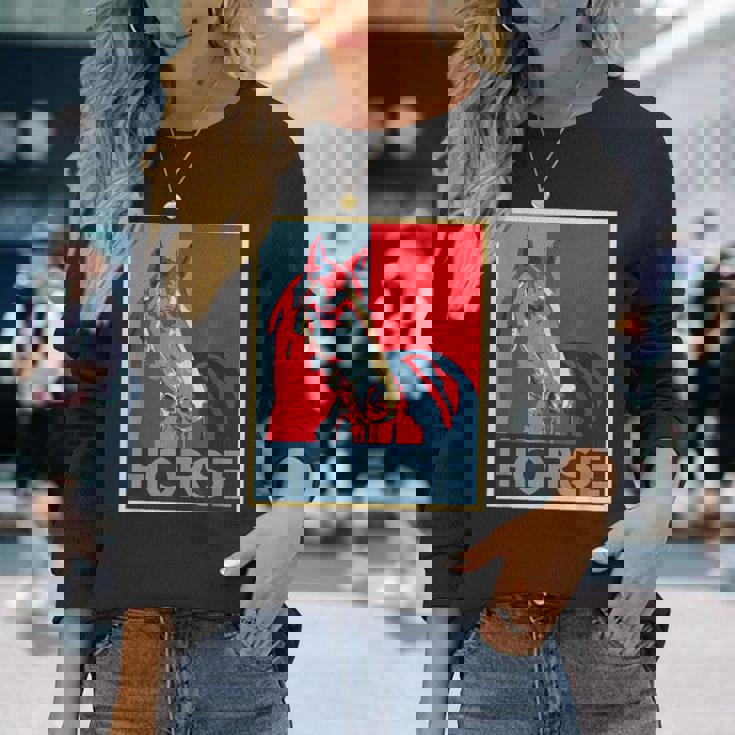 面白いtシャツ 馬 競馬 馬tシャツ レース 乗馬 ジョッキー 文字入り メンズ おもしろ 面白い 長袖Tシャツ 彼女への贈り物