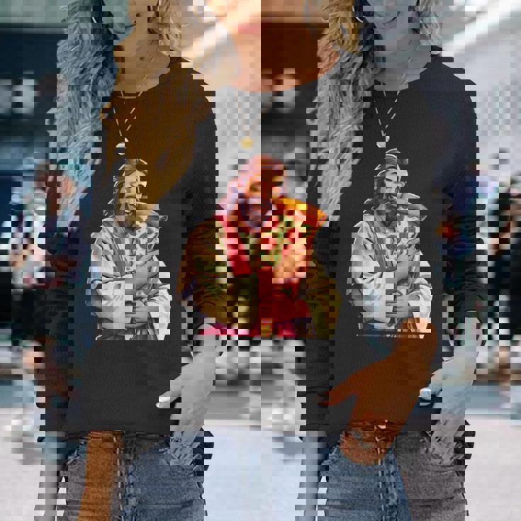 面白いイエスピザ愛好家クリスチャンユーモアtシャツ ピザジョーク 長袖Tシャツ 彼女への贈り物