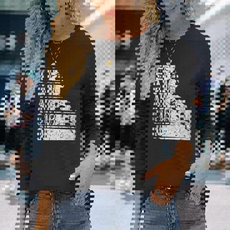 面白いロッククライミング 引用 登山家 & ボルダリング 長袖Tシャツ 彼女への贈り物