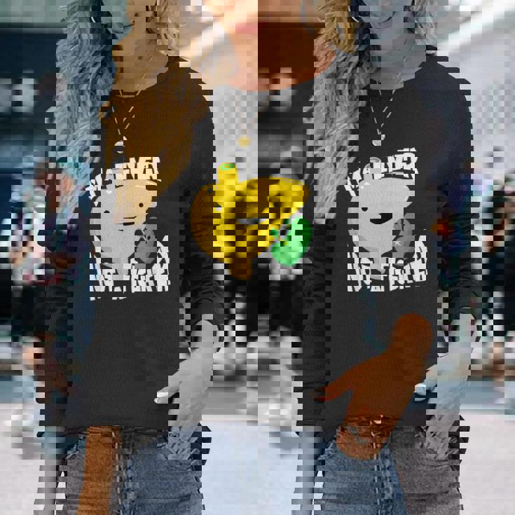 面白い臓器ボディパーツ肝臓の恋人ない戦闘機 長袖Tシャツ 彼女への贈り物