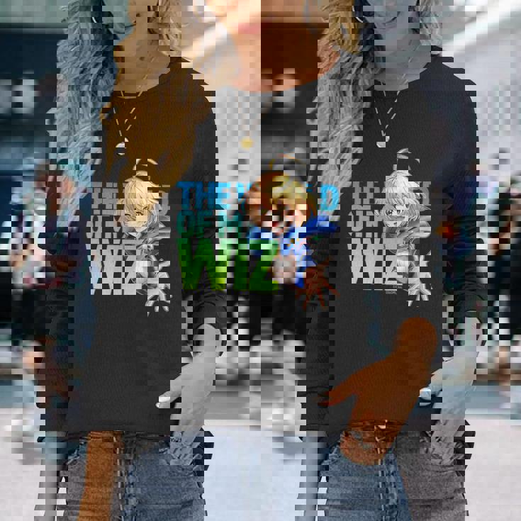 黒猫のウィズ ウィズ D 長袖Tシャツ 彼女への贈り物