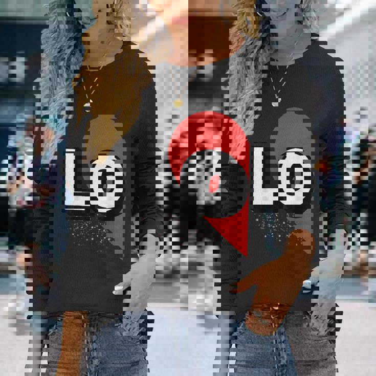 ２人で着るとハートが出来る Loveの文字になる 「Lo」カップル 恋人 長袖Tシャツ 彼女への贈り物