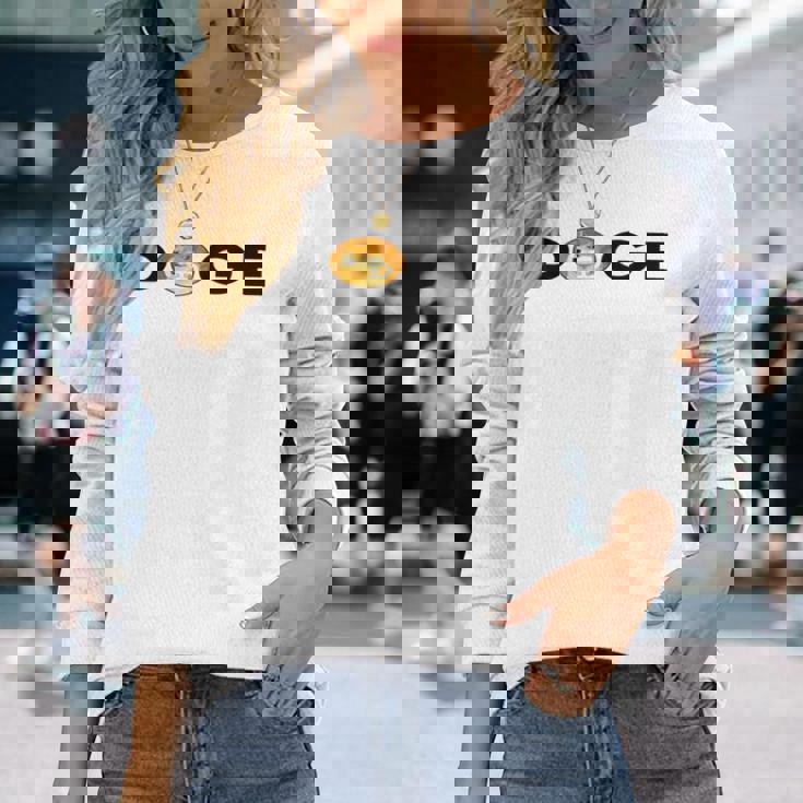 - Doge Dogecoin 暗号通貨 Fun Me Coin 長袖Tシャツ 彼女への贈り物