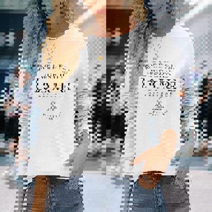 1793年創業のルーヴル美術館の財産 長袖Tシャツ 彼女への贈り物