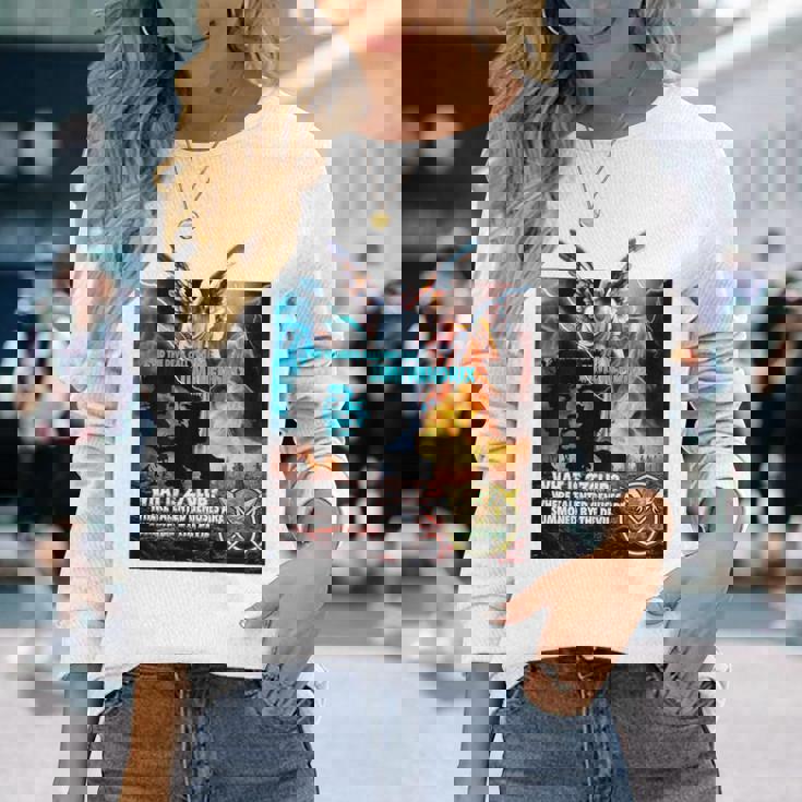 The 27 Club_Jimi Hendrix_001_Back Printed 長袖Tシャツ 彼女への贈り物