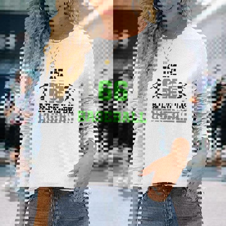 66歳の誕生日 野球 66歳 野球選手 誕生日 長袖Tシャツ 彼女への贈り物