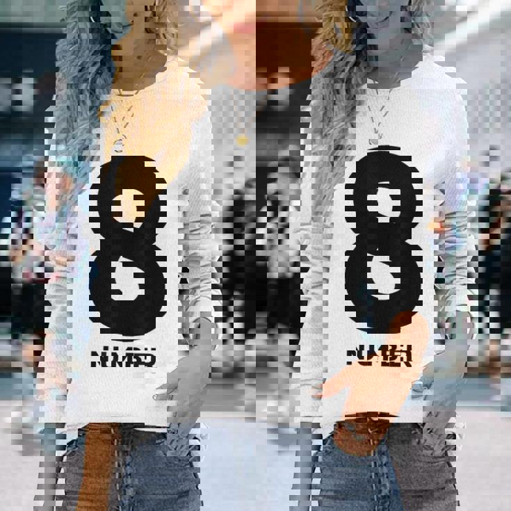 8 数字 長袖Tシャツ 彼女への贈り物