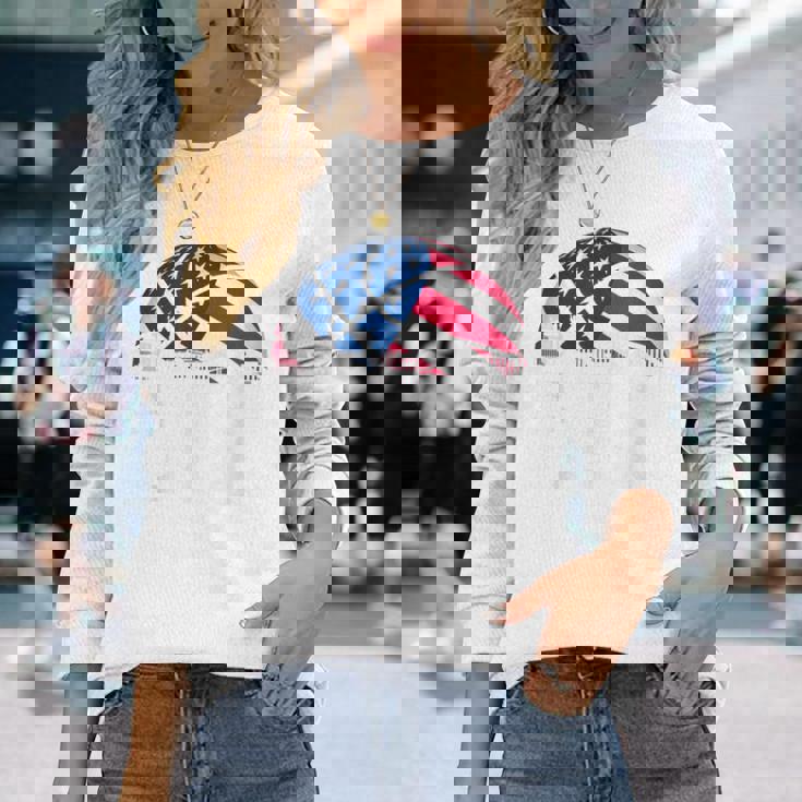 Basketball Usaupport The Team Usa Flag Dream 長袖Tシャツ 彼女への贈り物