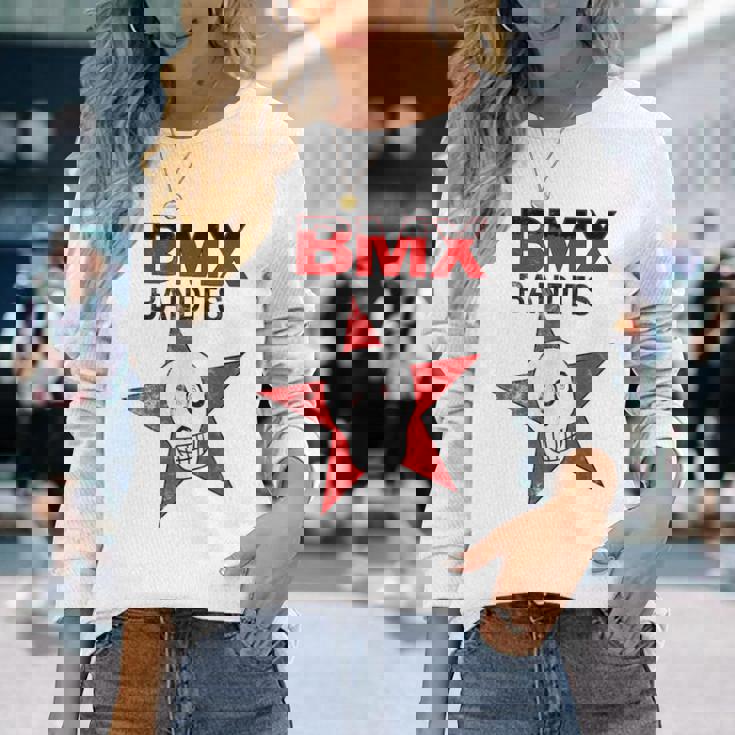 Bmx Bandits パンクロックグランジ アンティーク調グラフィックtシャツ 長袖Tシャツ 彼女への贈り物