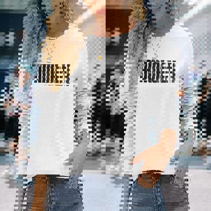 Brooklynibes、Brooklyn 、Brooklyn New York City 長袖Tシャツ 彼女への贈り物