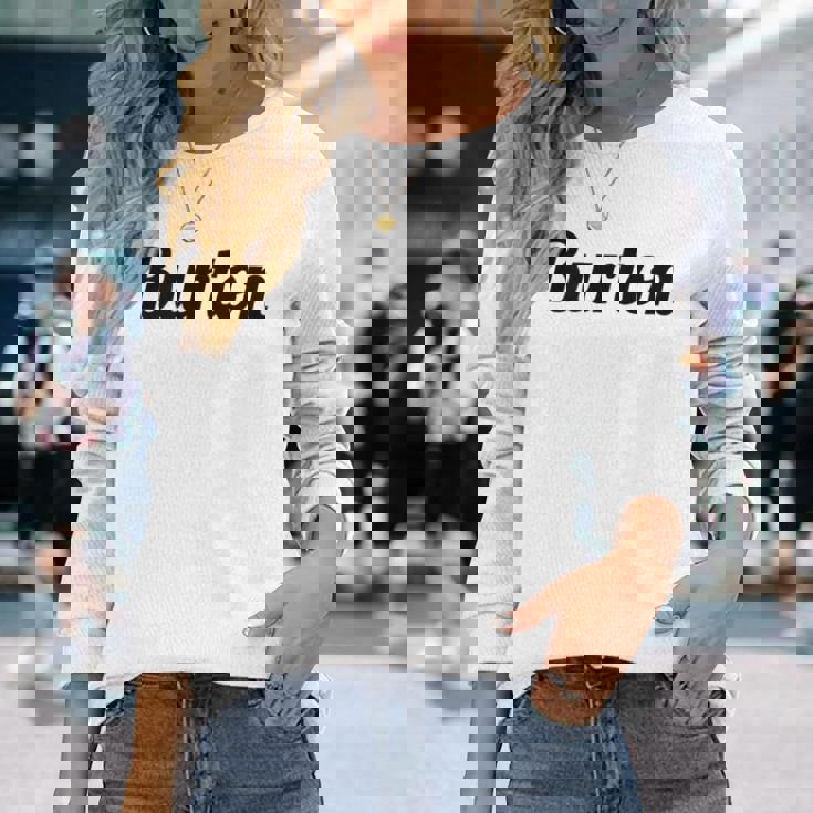 Burton バートン の名前を言うトップ 長袖Tシャツ 彼女への贈り物