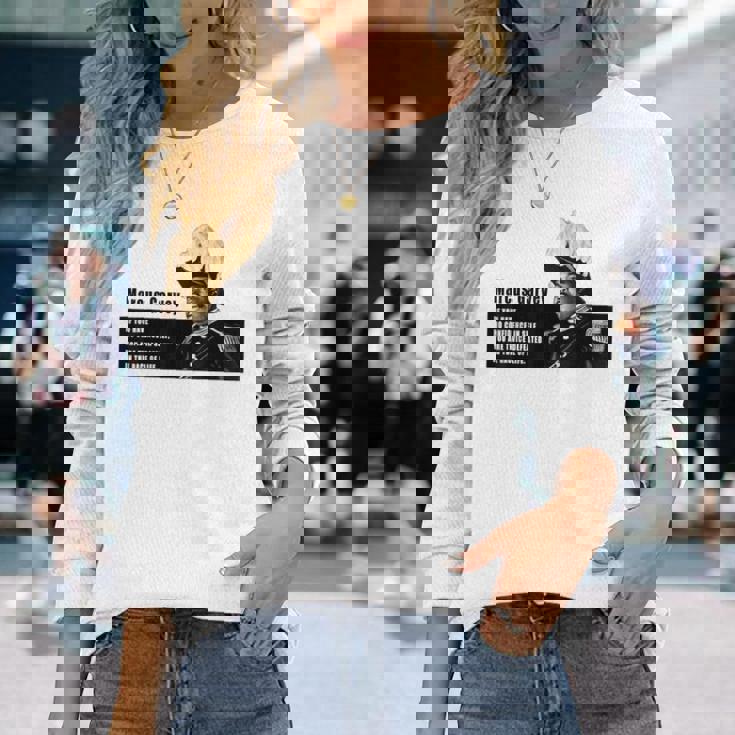 Confidence Inelf マーカス・ガーベイの名言 長袖Tシャツ 彼女への贈り物