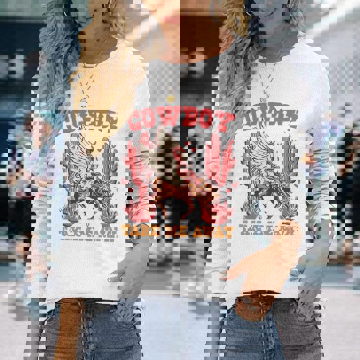 Cowboy Take Me Away ウエスタンバレンタインデー 長袖tシャツ 長袖Tシャツ 彼女への贈り物